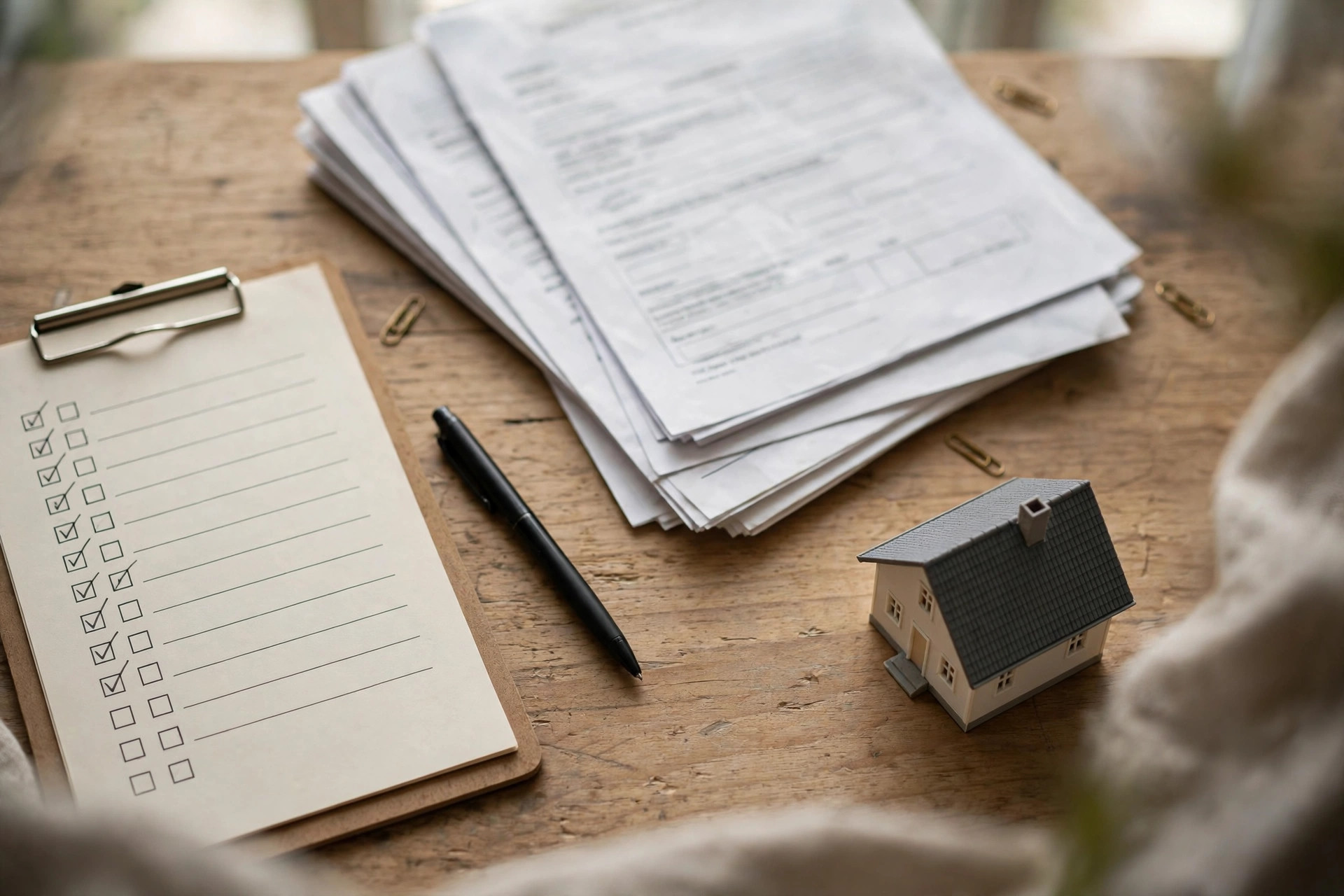 Reviewing homeowners insurance paperwork for water damage coverage in Little Elm, TX